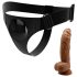 Pretty Love jahač — univerzalni pojas s dildo dodatkom, 17 cm (crna)