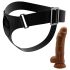 Pretty Love jahač — univerzalni pojas s dildo dodatkom, 17 cm (crna)
