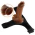 Pretty Love jahač — univerzalni pojas s dildo dodatkom, 17 cm (crna)