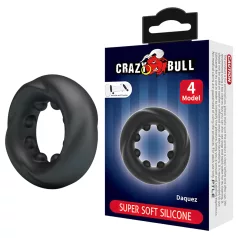 Crazy Bull - stimulirajući prsten za penis - crni