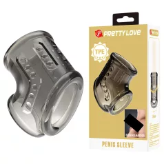 Pretty Love - prsten za penis i testise (prozirni)