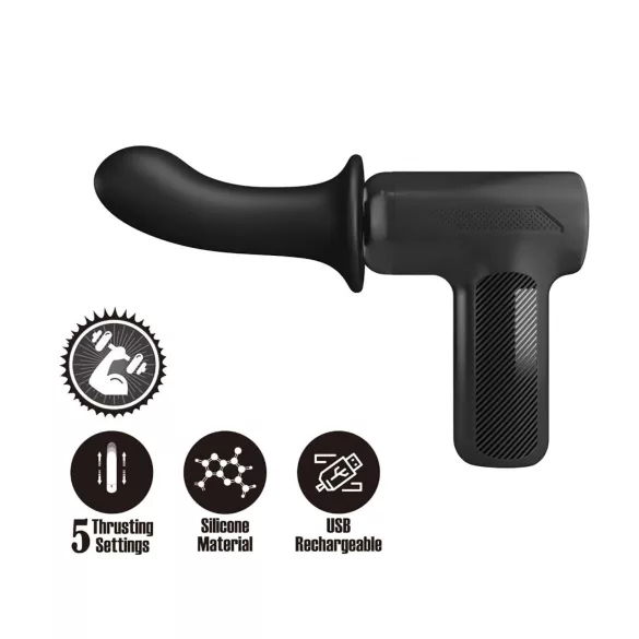 Pretty Love Dj Doctor - vibrator s funkcijom guranja - crni