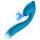 Vibeconnect - vodootporni G-spot vibrator i klitoralni stimulator (plavi)