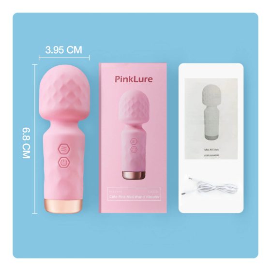 Vibeconnect - punjivi, vodootporni mini vibrator za masažu (ružičasti)