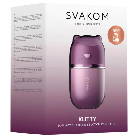 Svakom Klitty - vibrator s jezičkom za lizanje (ljubičasti)