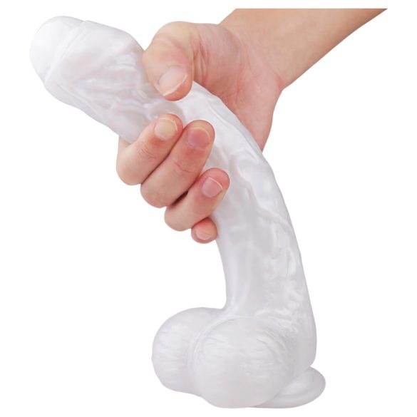 Realistični dildo Martin s vakuumom i testisima (bijeli)