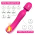 Sex HD Iris - vibrator s 2 motora, grijaća funkcija, masažer, silikon, roza