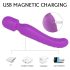 Seksi HD Iris - 2 motora, grijač, masažni vibrator (ljubičasti)