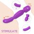 Seksi HD Iris - 2 motora, grijač, masažni vibrator (ljubičasti)