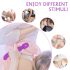 Seksi HD Iris - 2 motora, grijač, masažni vibrator (ljubičasti)