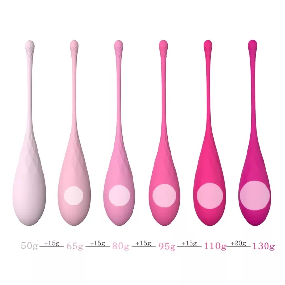 Sex HD Eggs - kegel kuglice set 6 komada - ružičaste