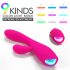 Sex HD Muses - punjivi vodootporni grijaći vibrator (pink)