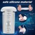 Sex HD Hawk - punjivi vibrirajući usisni masturbator (crno-bijeli)