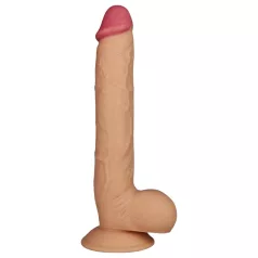   Lovetoy King-Sized - dildo s vakumskom bazom - realističan - 25 cm - bež