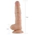 Lovetoy Real Extreme - dildo s vakumom - 21 cm (prirodna boja)