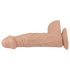 Lovetoy Real Extreme - dildo s vakuumom - 23cm (prirodno)
