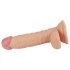 Lovetoy Real Extreme - G točka dildo sa vakuumom i testisima - 19cm (natur)