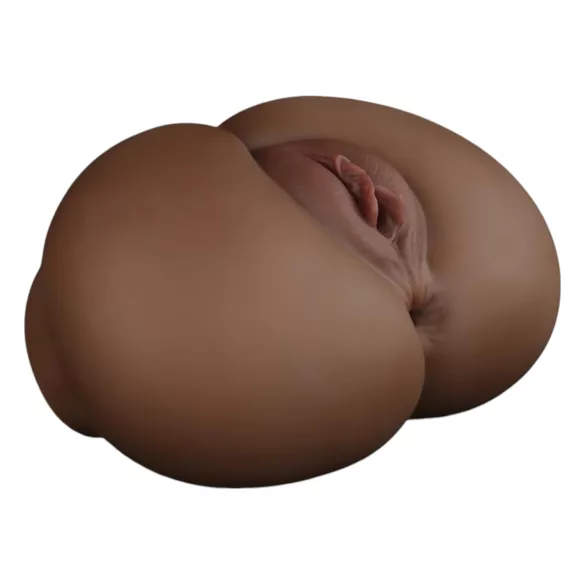 Lovetoy Streetgirl's 12 - torzo umjetne vagine i tanga (tamna prirodna boja)
