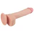 Lovetoy - realistični dildo s vakuum postoljem - 21 cm - bež