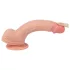 Lovetoy - realistični dildo s vakuum postoljem - 21 cm - bež