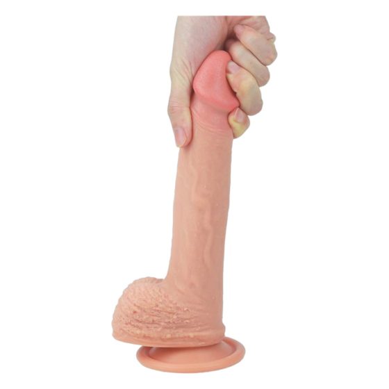 Lovetoy Nature Cock - realističan dildo s vakuumom - 21 cm (prirodni)