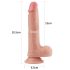 Lovetoy Nature Cock - dvostruki dildo 20cm (prirodan)