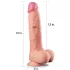 Lovetoy Nature Cock - realistični dildo s dvostrukim slojem - 25 cm - natur