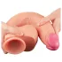 Lovetoy Nature Cock - realistični dildó s dvostrukim slojem - 30 cm - natur