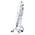 Lovetoy Flawless Clear - dildo s vakuumskom bazom - 19 cm - proziran