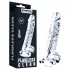 Lovetoy Flawless Clear - dildo s vakuumskom bazom - 19 cm - proziran