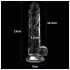 Lovetoy Flawless Clear - dildo s vakuumskom bazom - 19 cm - proziran