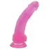 Lovetoy - dildo s vakuumskom bazom - jelly, 20 cm, roza
