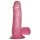 Lovetoy Jelly Studs - Dildo s vakuumom - 15cm (ružičasti)