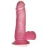 Lovetoy Jelly Studs - Dildo s vakuumom - 15cm (ružičasti)