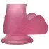 Lovetoy - dildo s vakuumskim čepom - jelly materijal 15 cm pink