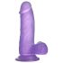 Lovetoy Jelly Studs - dildó s vakum bazom - 15 cm (ljubičasta)