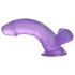 Lovetoy Jelly Studs - dildó s vakum bazom - 15 cm (ljubičasta)