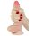 Lovetoy Sliding-Skin - dvoslojni dildo - 18 cm (naturalan)