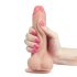 Lovetoy Sliding-Skin - dvoslojni dildo - 18 cm (naturalan)