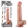 Lovetoy - dvoslojni dildo - realističan efekt kože - 21 cm - natur