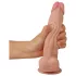 Lovetoy - dvoslojni dildo - realističan efekt kože - 21 cm - natur