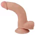 Lovetoy - dvoslojni dildo - realističan efekt kože - 21 cm - natur