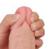 Lovetoy Sliding-Skin - dvostruki sloj dildo - 23 cm (prirodno)