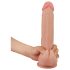 Lovetoy Sliding-Skin - dvostruki sloj dildo - 23 cm (prirodno)