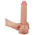 Lovetoy - dvojslojni dildo - realističan izgled - 23 cm - prirodna boja