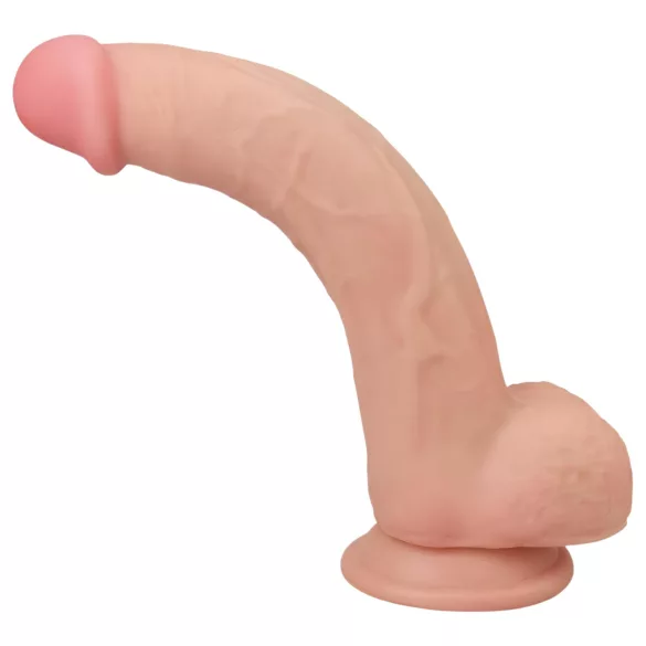 Lovetoy - dvojslojni dildo - realističan izgled - 23 cm - prirodna boja