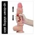 Lovetoy Sliding-Skin - dvostruki sloj dildo - 23 cm (prirodno)