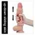 Lovetoy - dvojslojni dildo - realističan izgled - 23 cm - prirodna boja