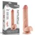 Lovetoy Sliding-Skin - dvostruki sloj dildo - 23 cm (prirodno)
