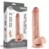 Lovetoy - dvojslojni dildo - realističan izgled - 23 cm - prirodna boja